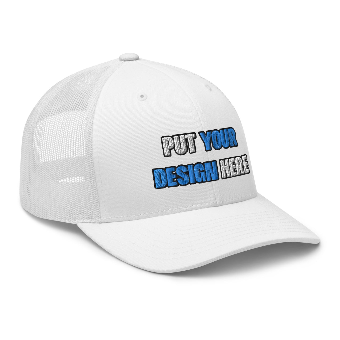 Retro Trucker Hat | Yupoong 6606 | - put your design here - standard color - 3D Puff