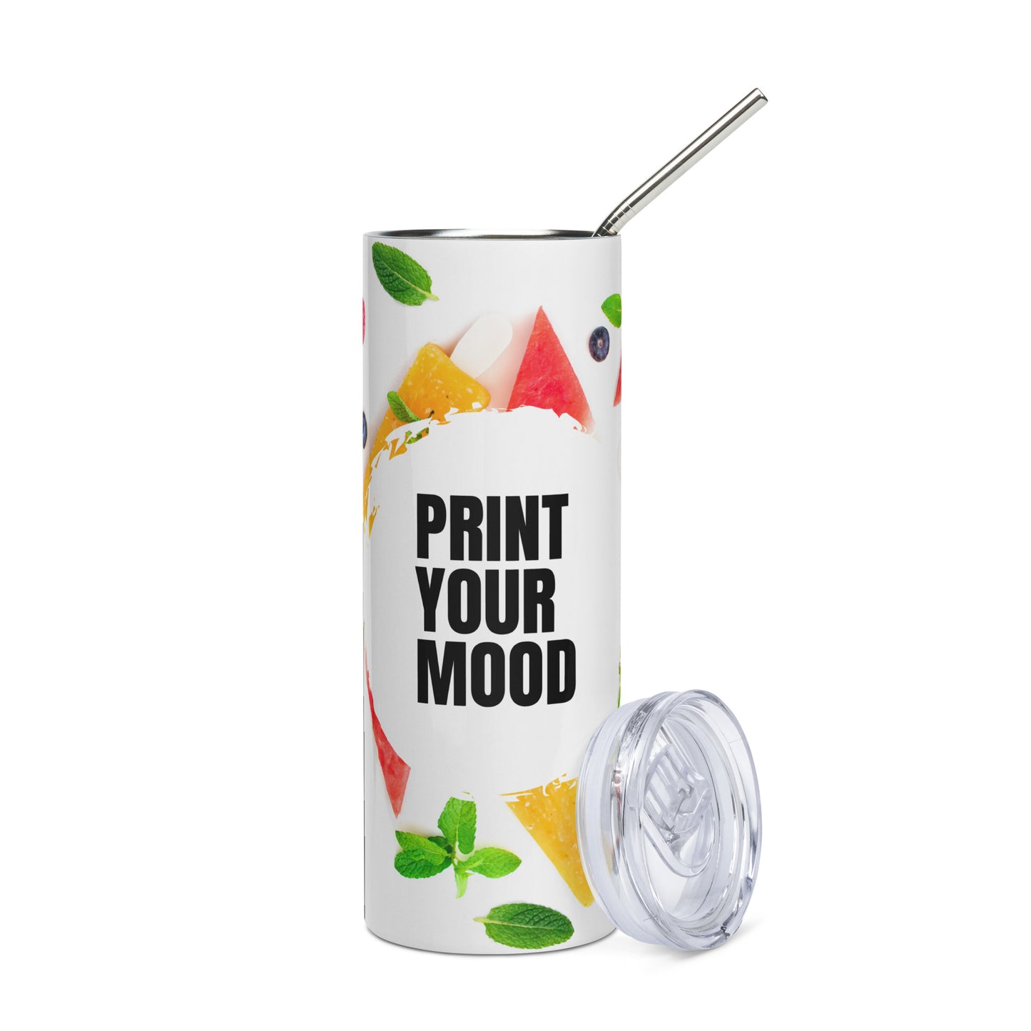 Stainless steel tumbler - Watermelon Popsicle Pattern - print on demand