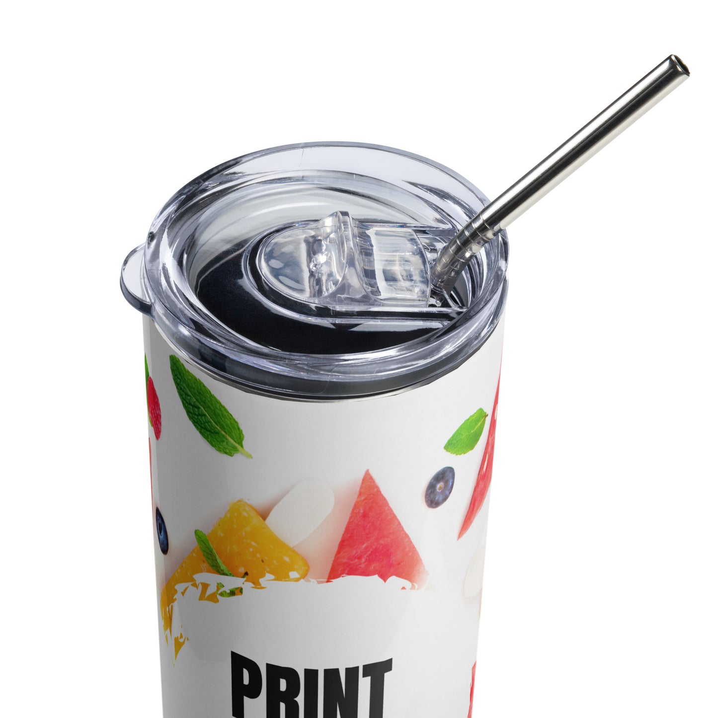 Stainless steel tumbler - Watermelon Popsicle Pattern - print on demand