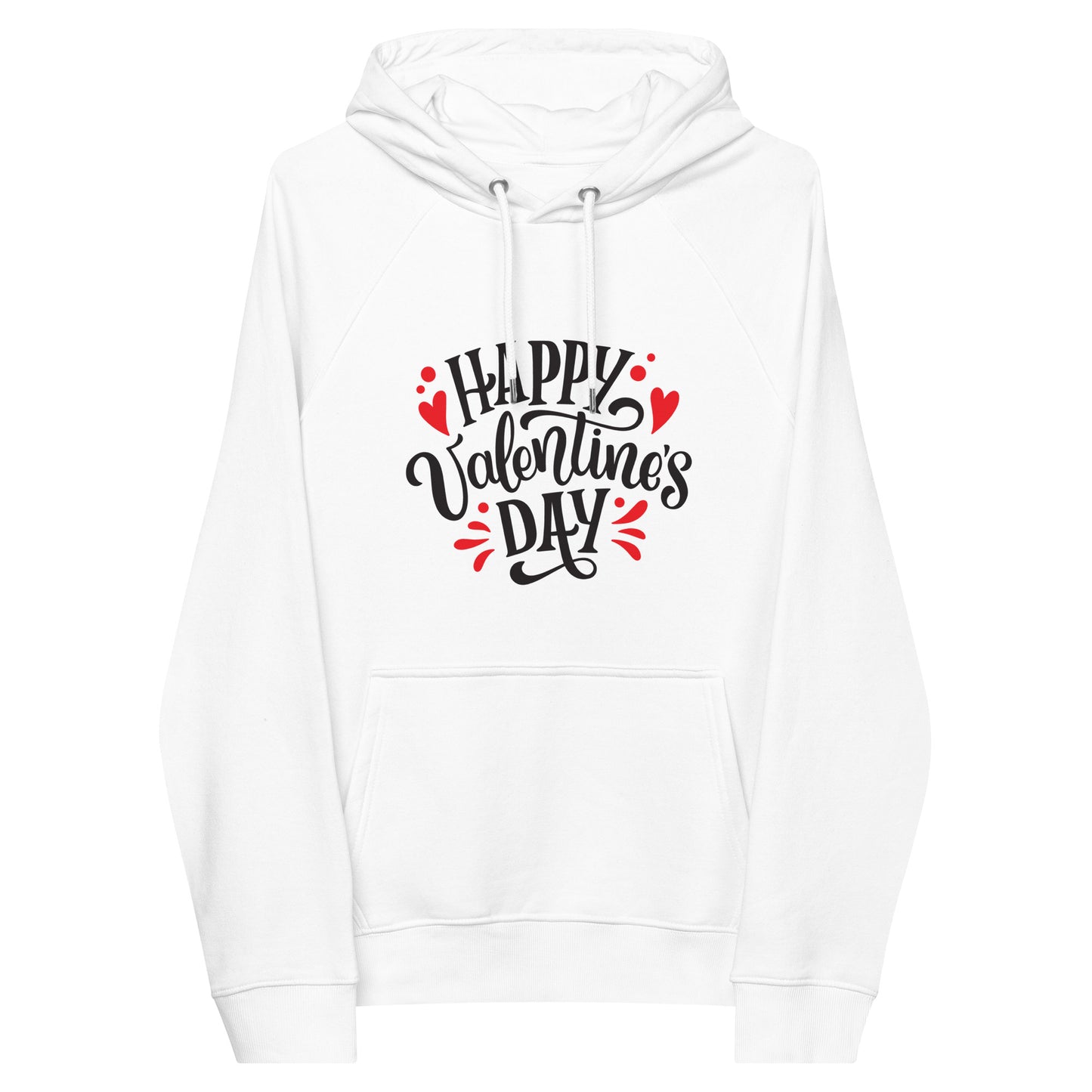 happy valentines day | Unisex Eco Raglan Hoodie | SOL'S 03568