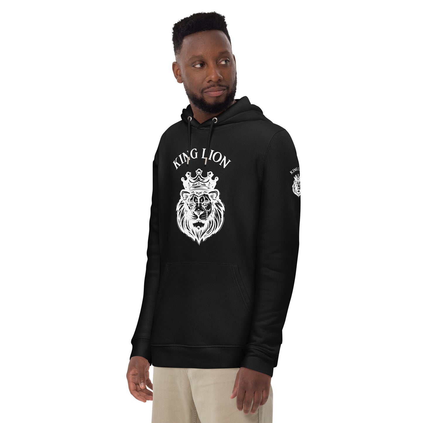 Unisex essential eco hoodie - king lion - print on demand