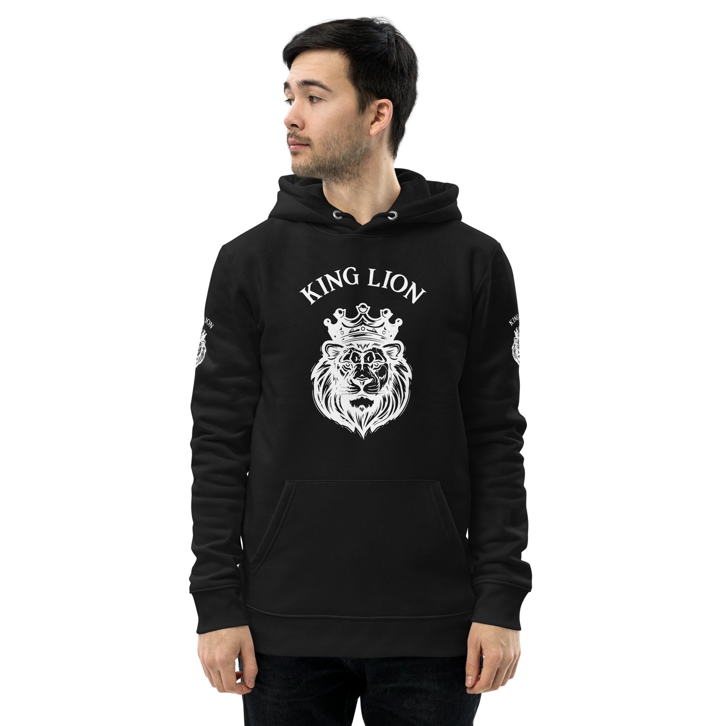 Unisex essential eco hoodie - king lion - print on demand