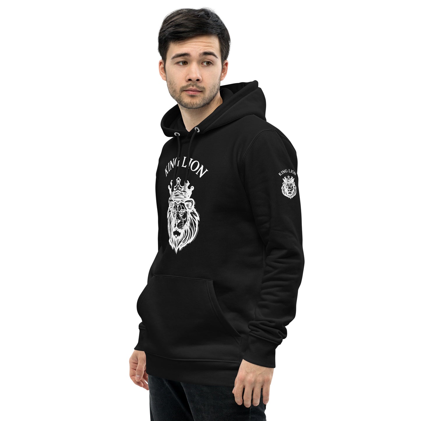 Unisex essential eco hoodie - king lion - print on demand