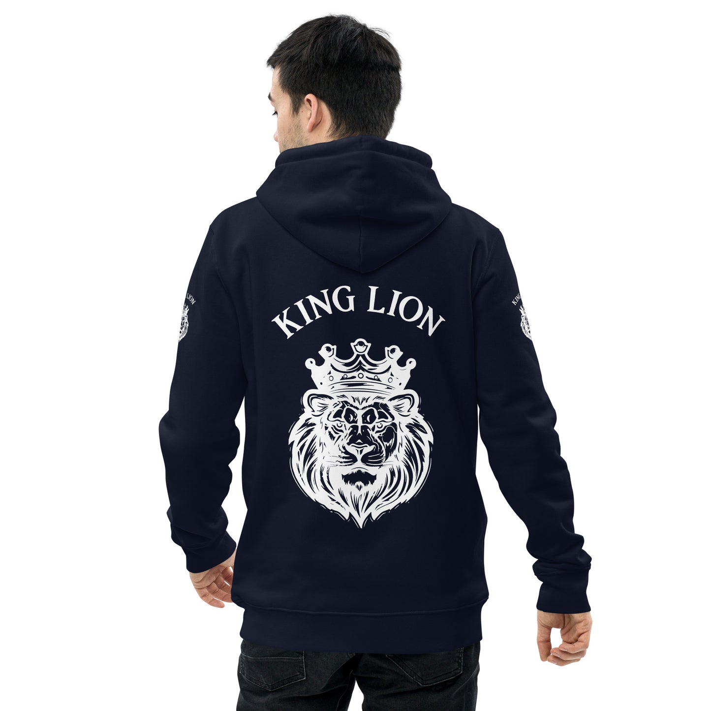 Unisex essential eco hoodie - king lion - print on demand