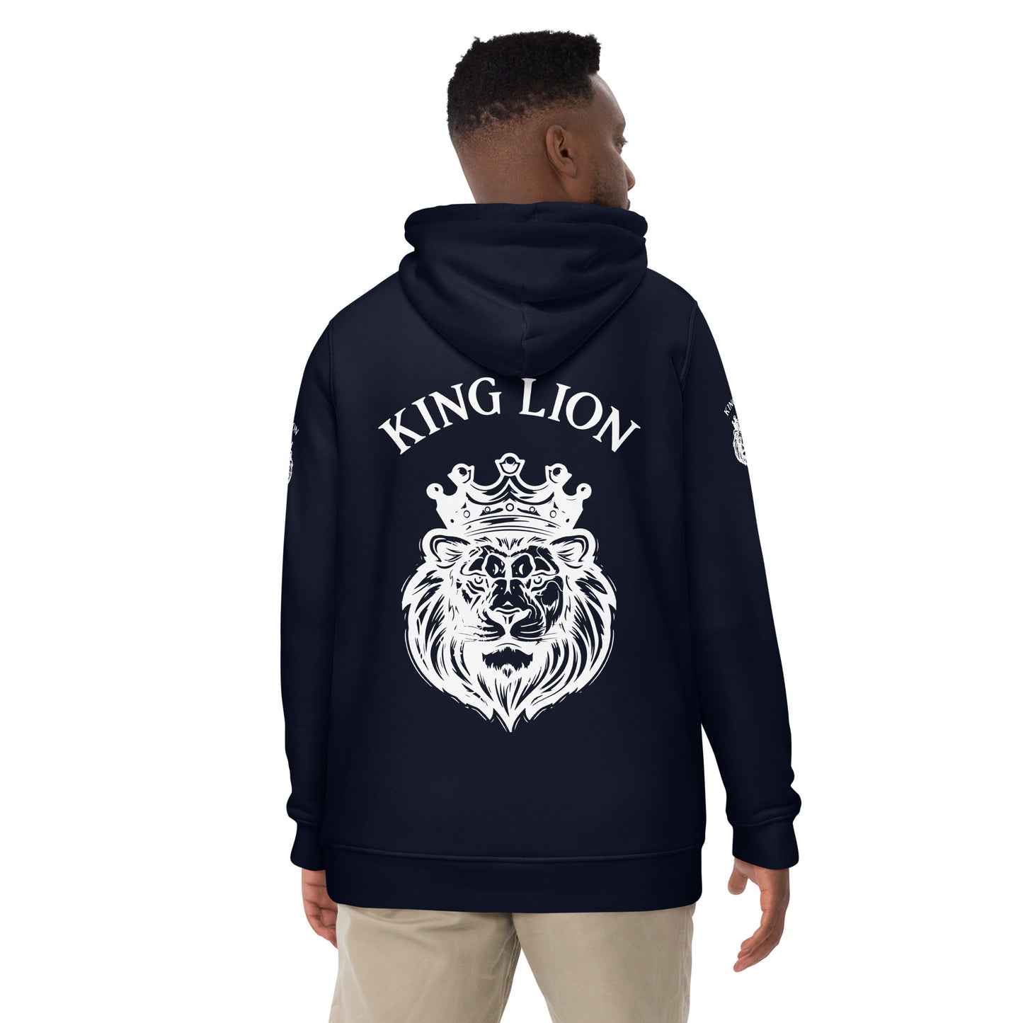 Unisex essential eco hoodie - king lion - print on demand