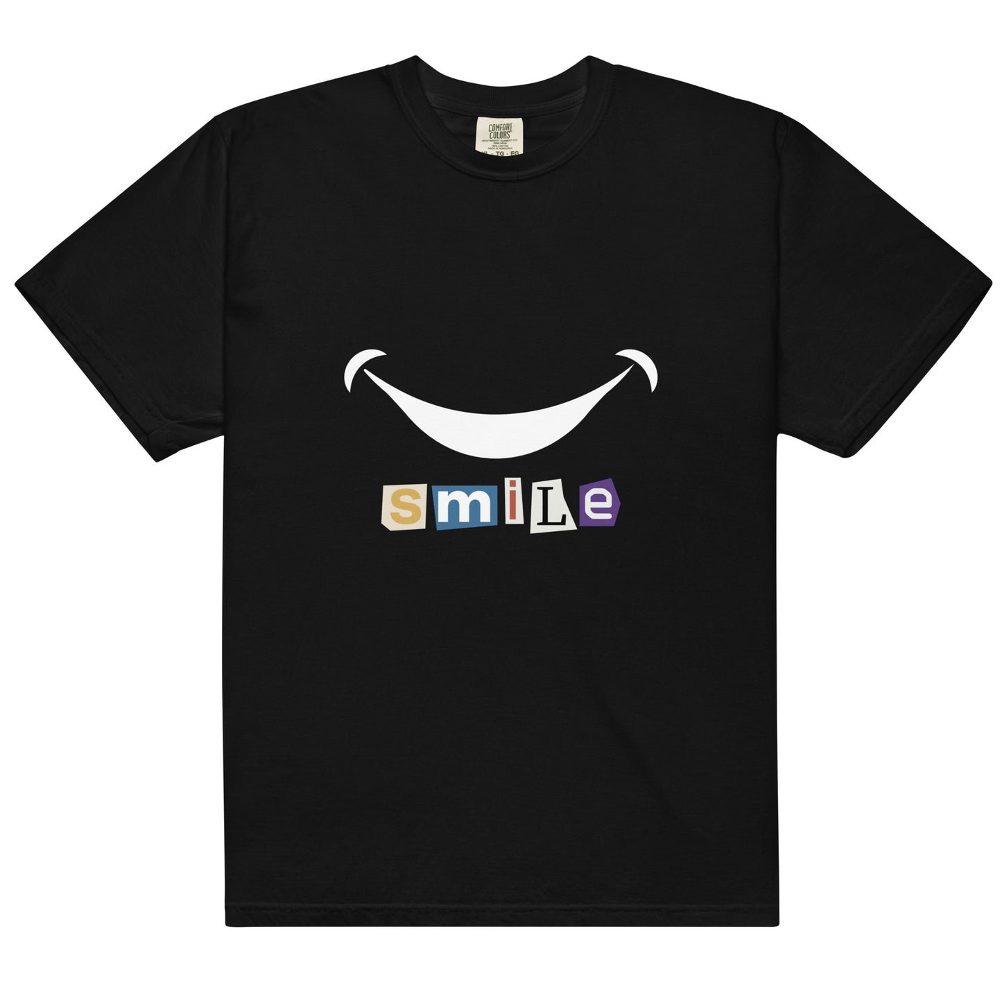 Unisex garment-dyed heavyweight t-shirt - smile - print on demand