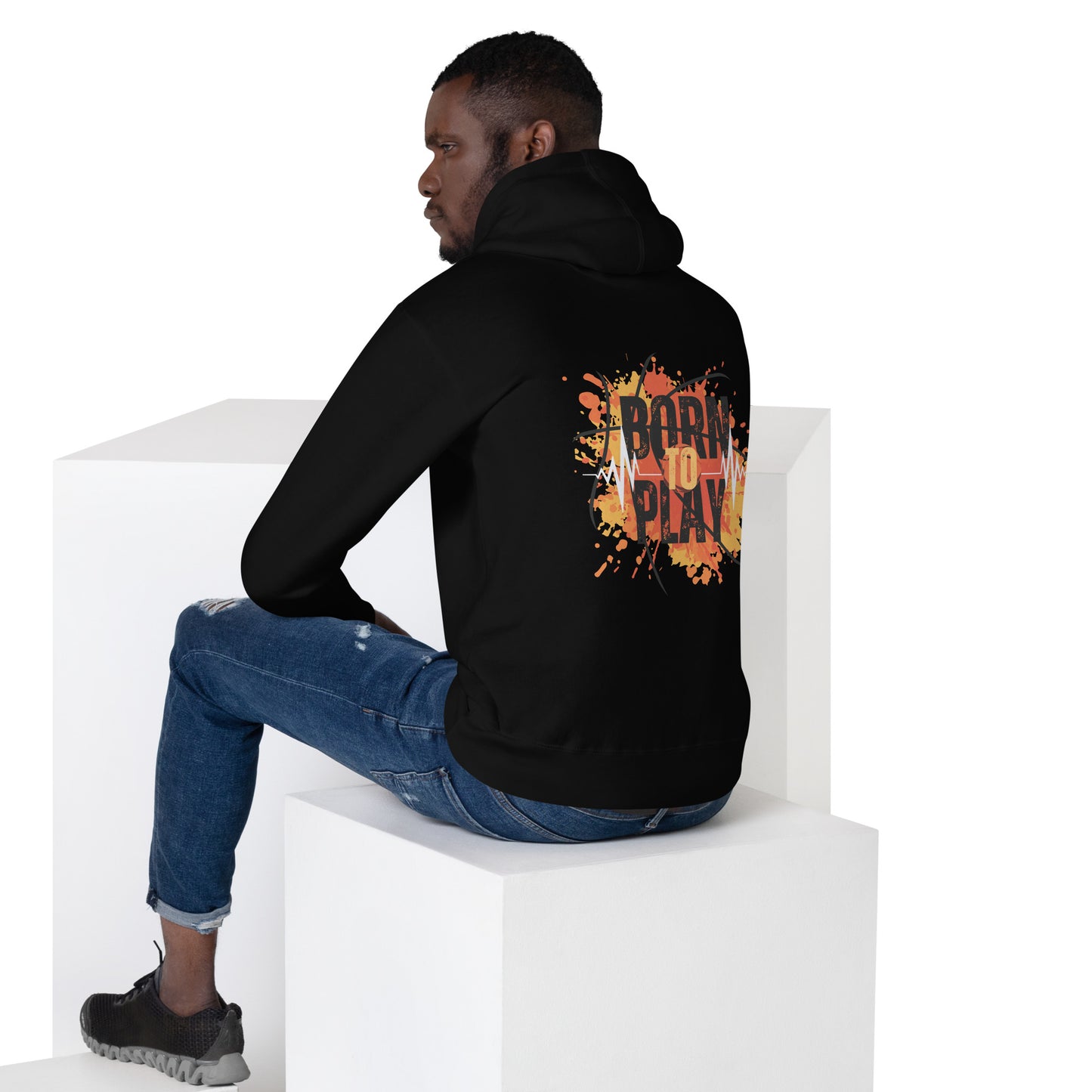 Unisex Hoodie - born to play - print to demand