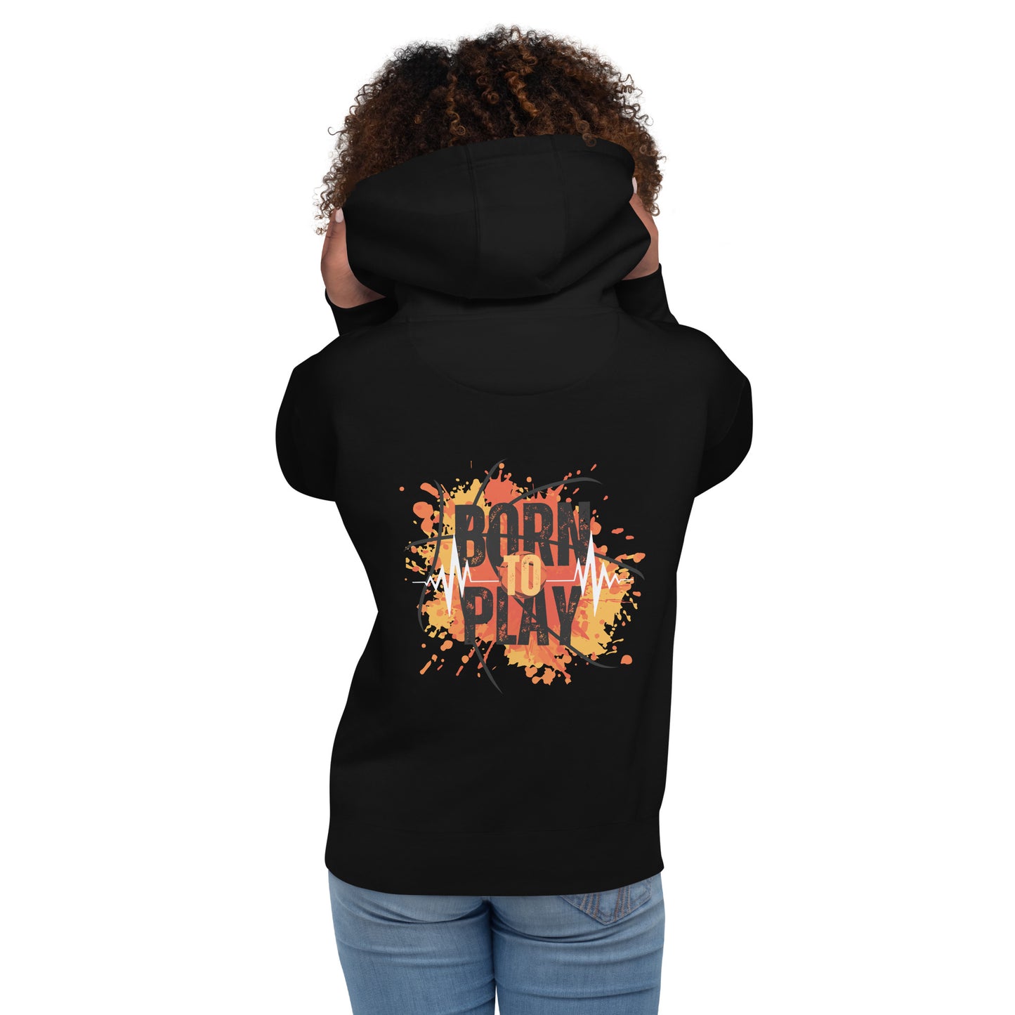 Unisex Hoodie - born to play - print to demand