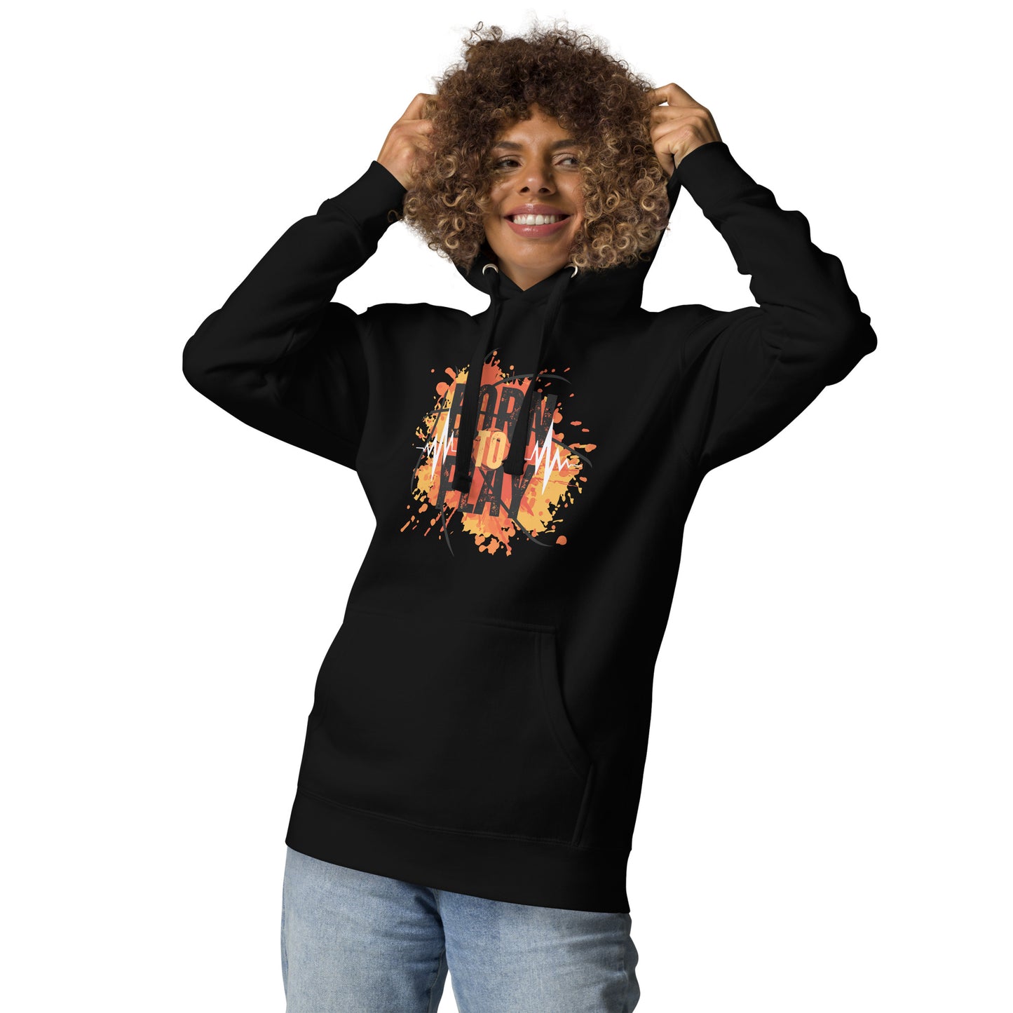 Unisex Hoodie - born to play - print to demand