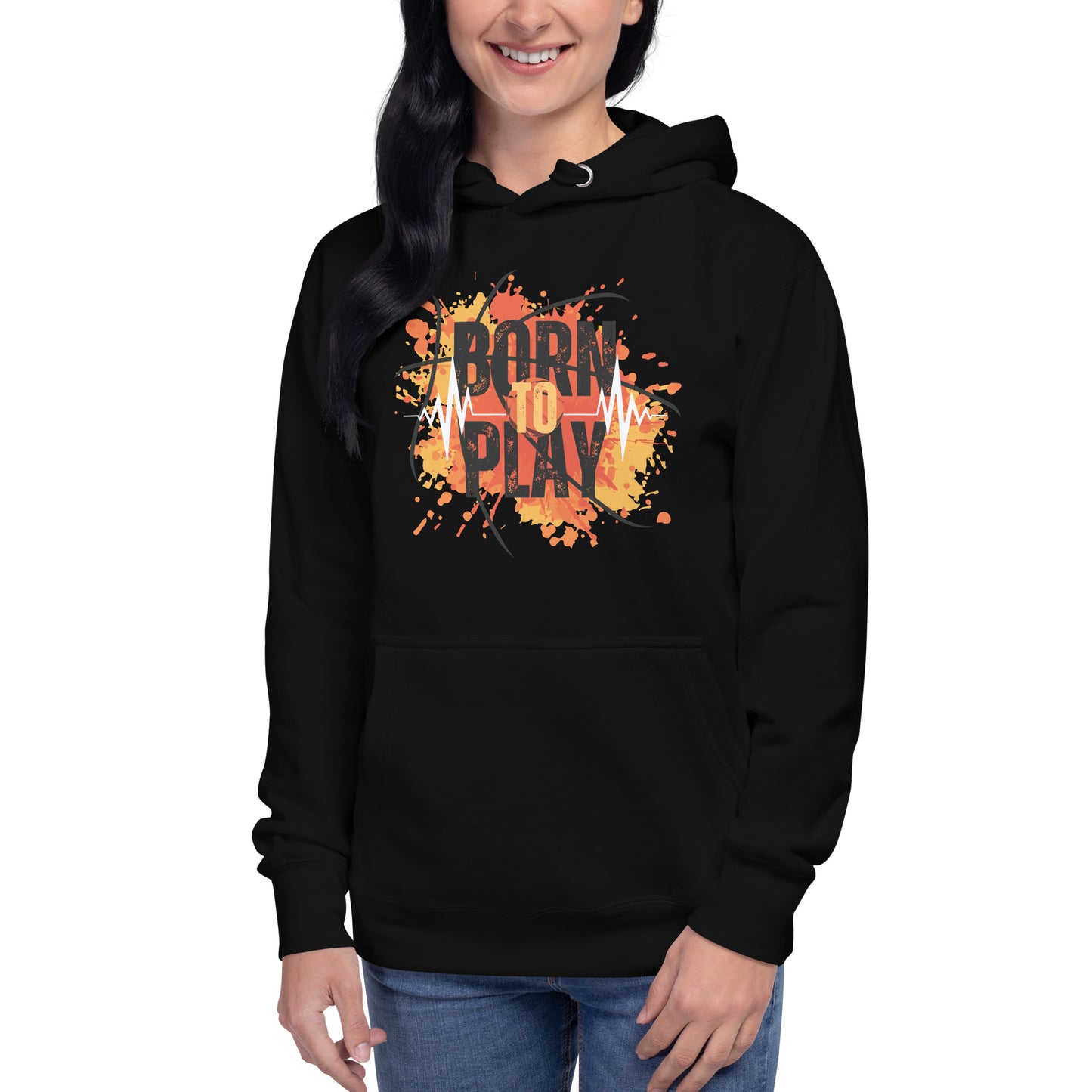 Unisex Hoodie - born to play - print to demand