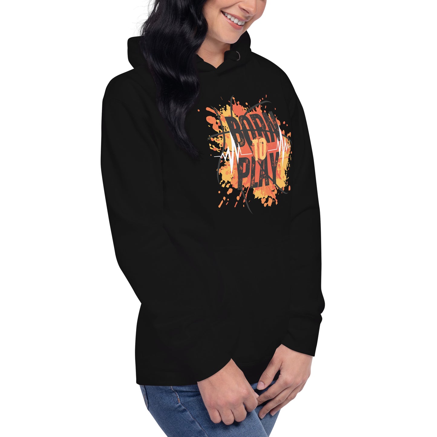 Unisex Hoodie - born to play - print to demand