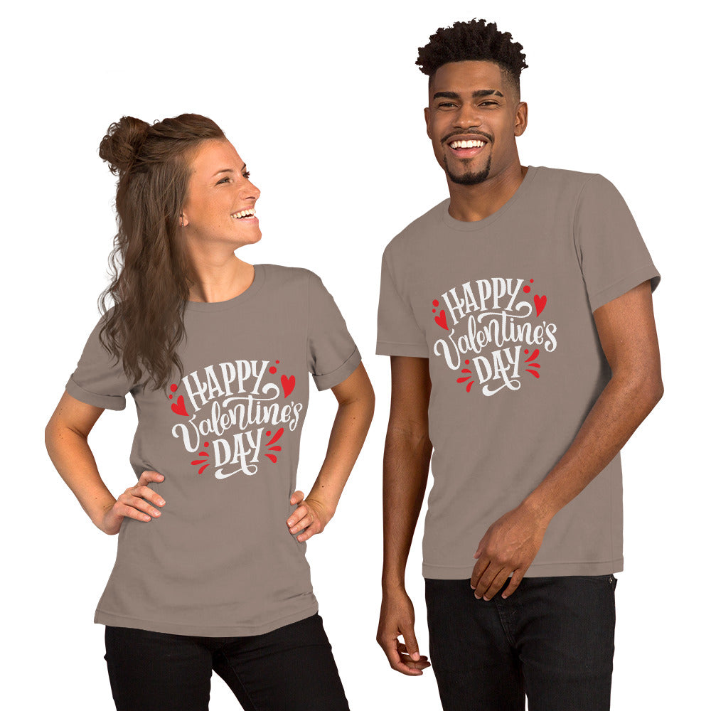 happy valentine's day | Unisex Staple T-Shirt | Bella + Canvas 3001