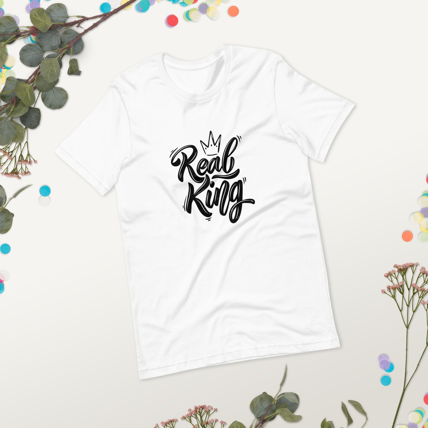 Unisex t-shirt |  real king  |  moods print