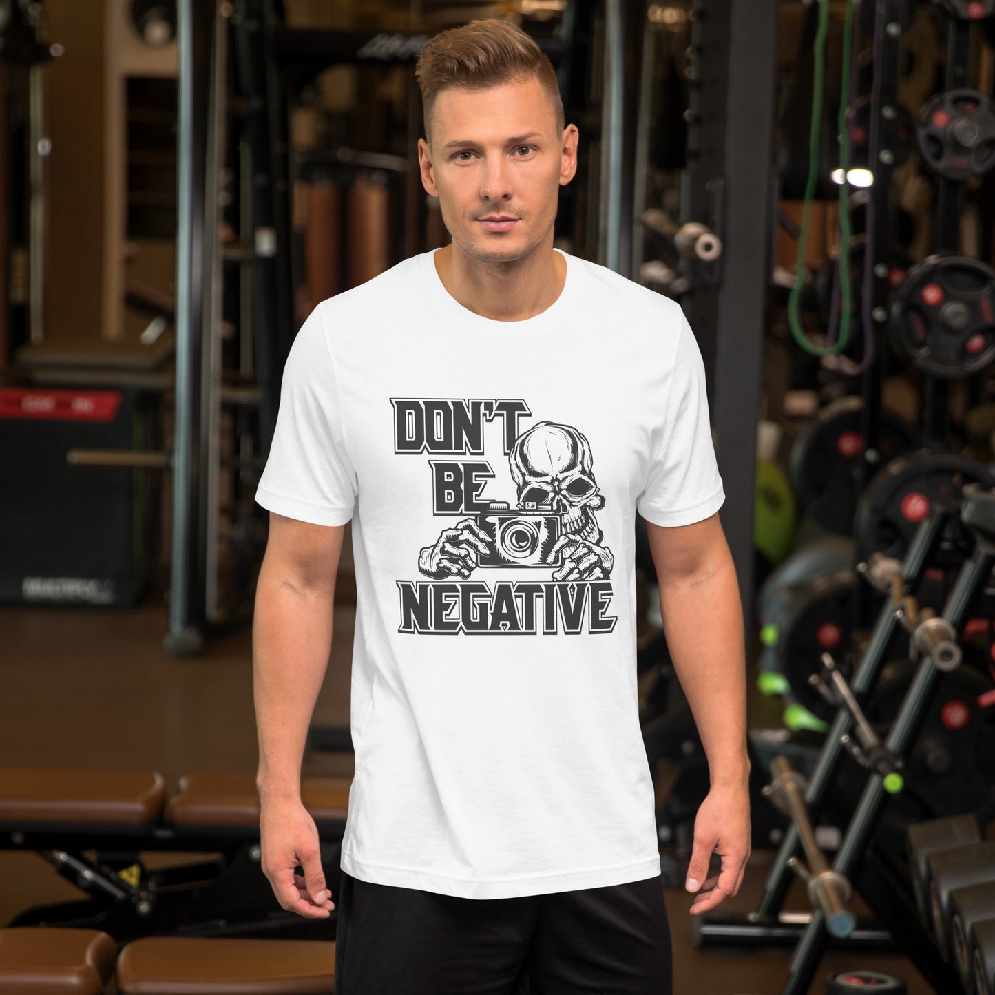 Unisex t-shirt  _ don't be negative | moods print