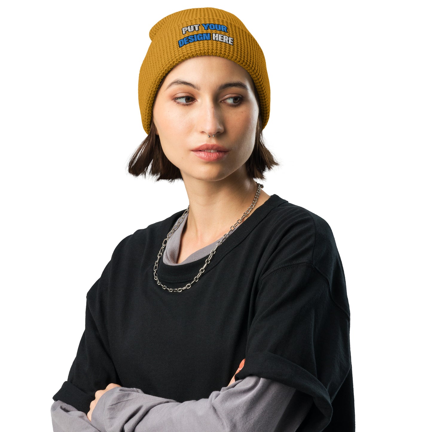 Waffle Beanie | Richardson 146R - put your design here | standard color - Flat Embroidery