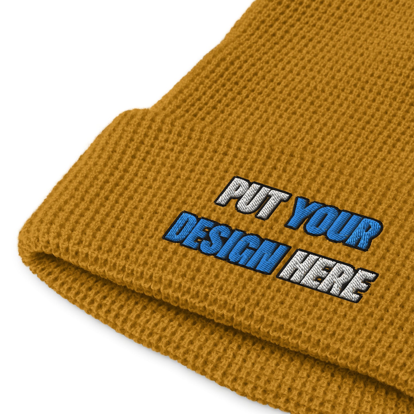 Waffle Beanie | Richardson 146R - put your design here | standard color - Flat Embroidery