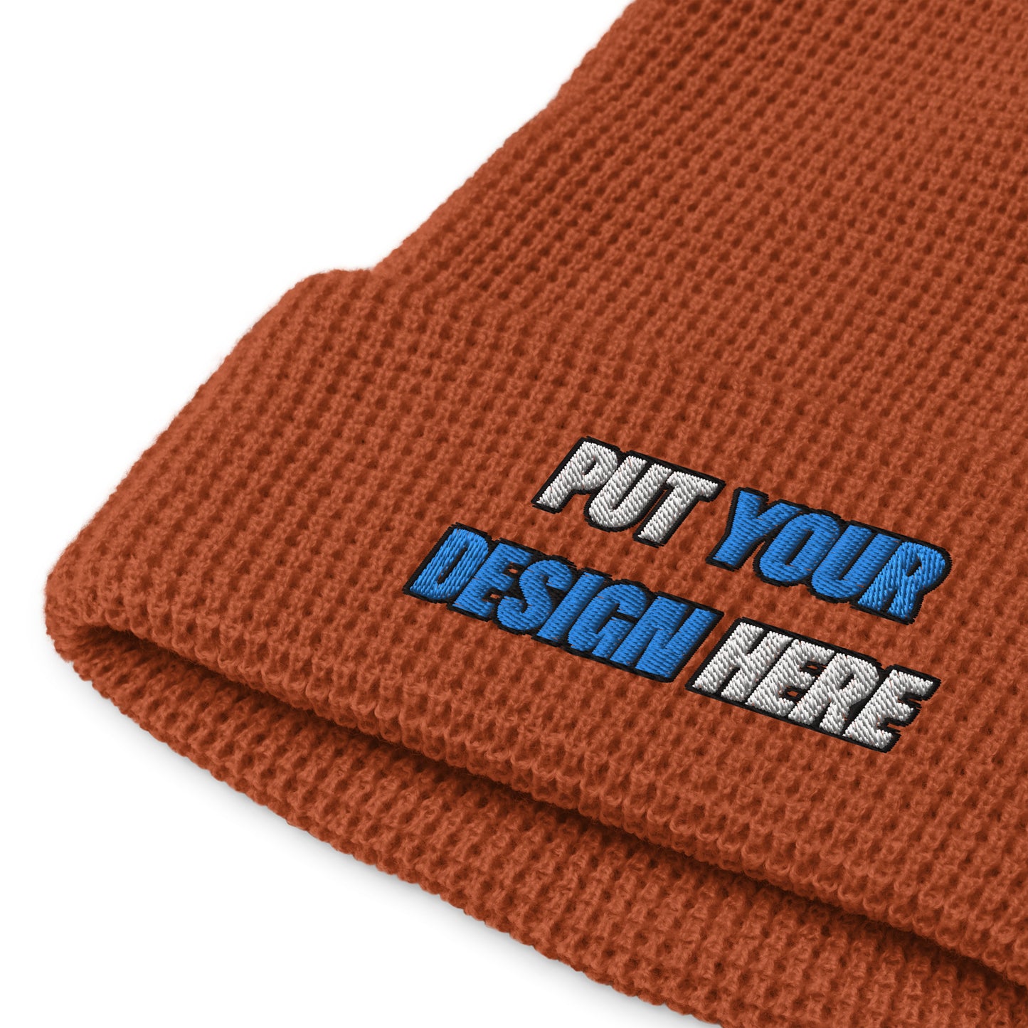 Waffle Beanie | Richardson 146R - put your design here | standard color - Flat Embroidery