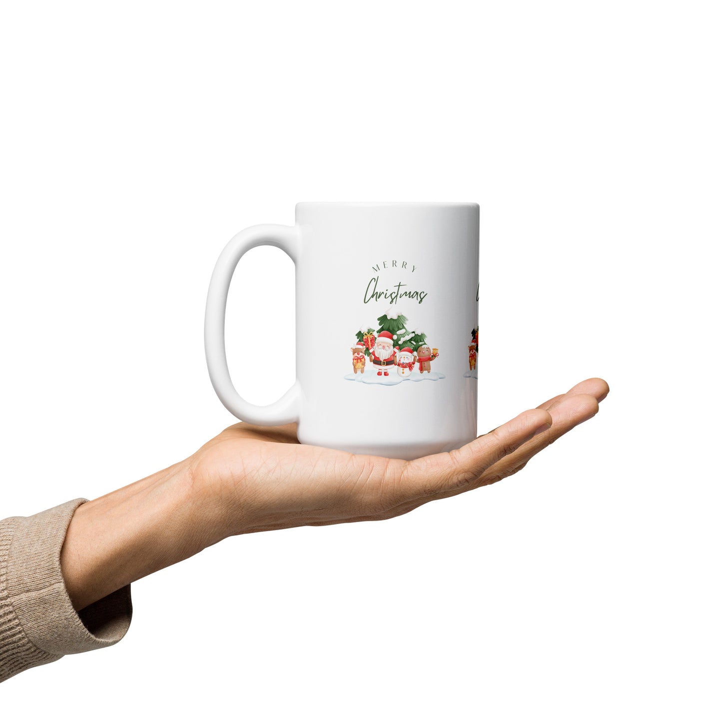 White glossy mug | merry christmas | moods print