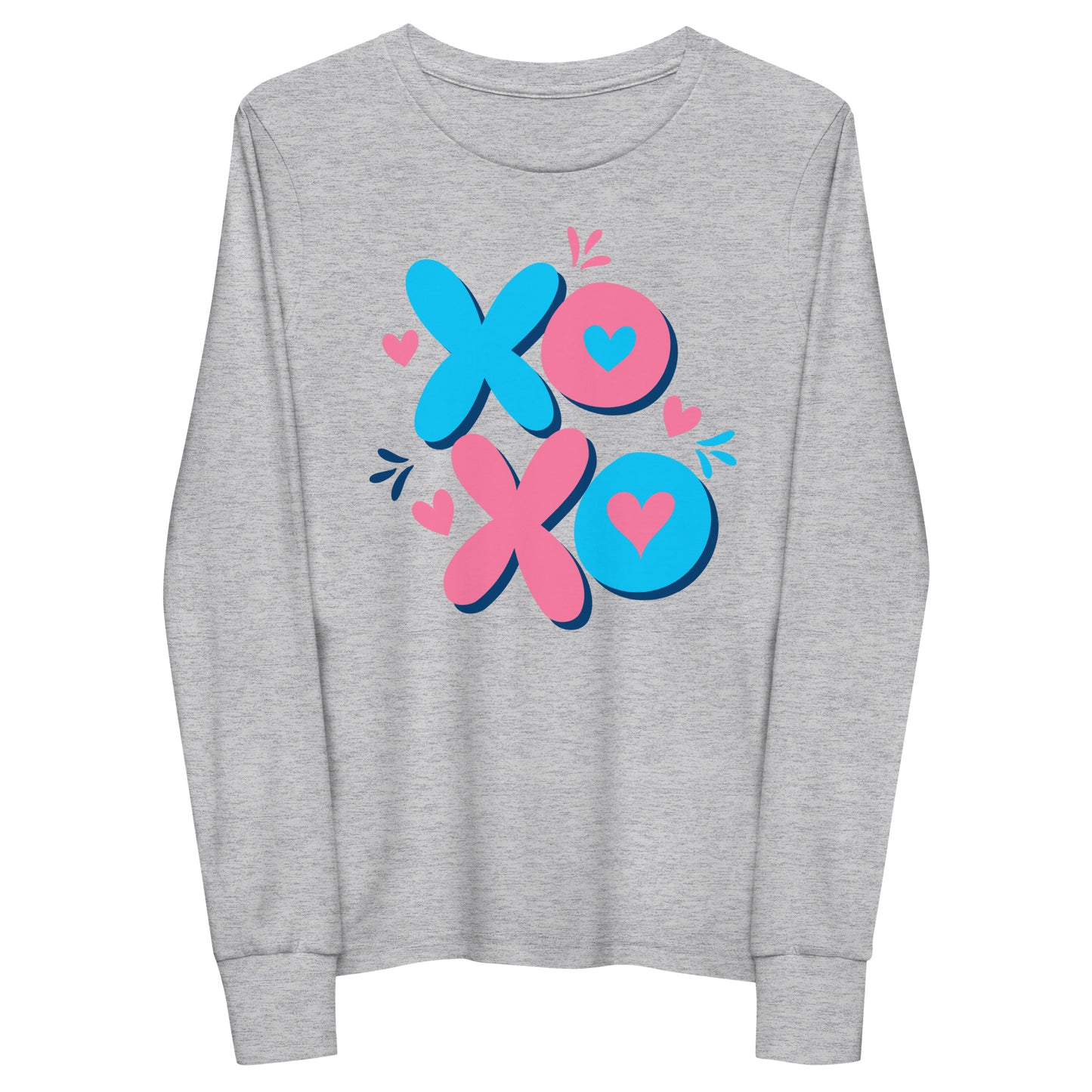 x o love | Youth Long Sleeve Tee | Bella + Canvas 3501Y