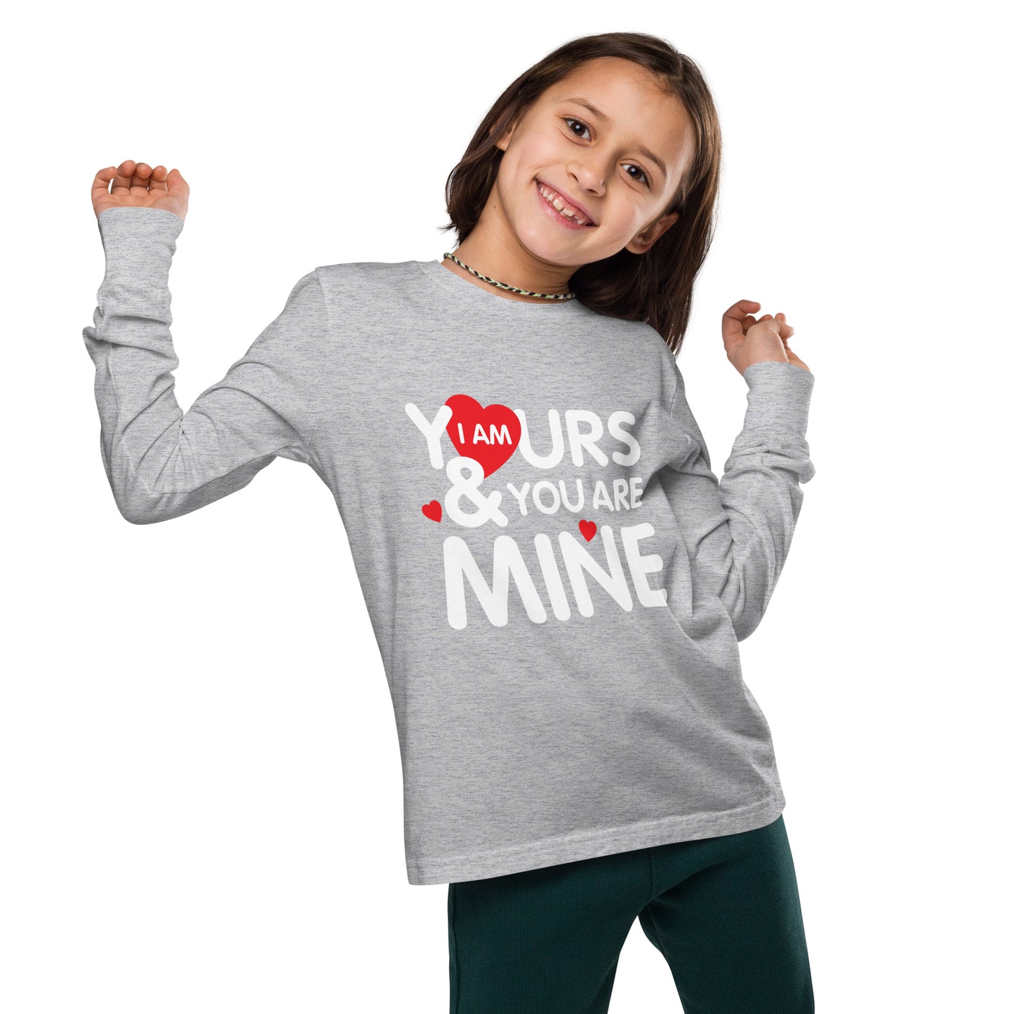 i am yours & you are mine | Youth Long Sleeve Tee | Bella + Canvas 3501Y