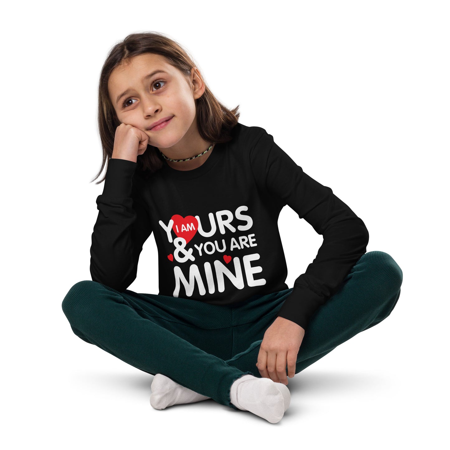 i am yours & you are mine | Youth Long Sleeve Tee | Bella + Canvas 3501Y