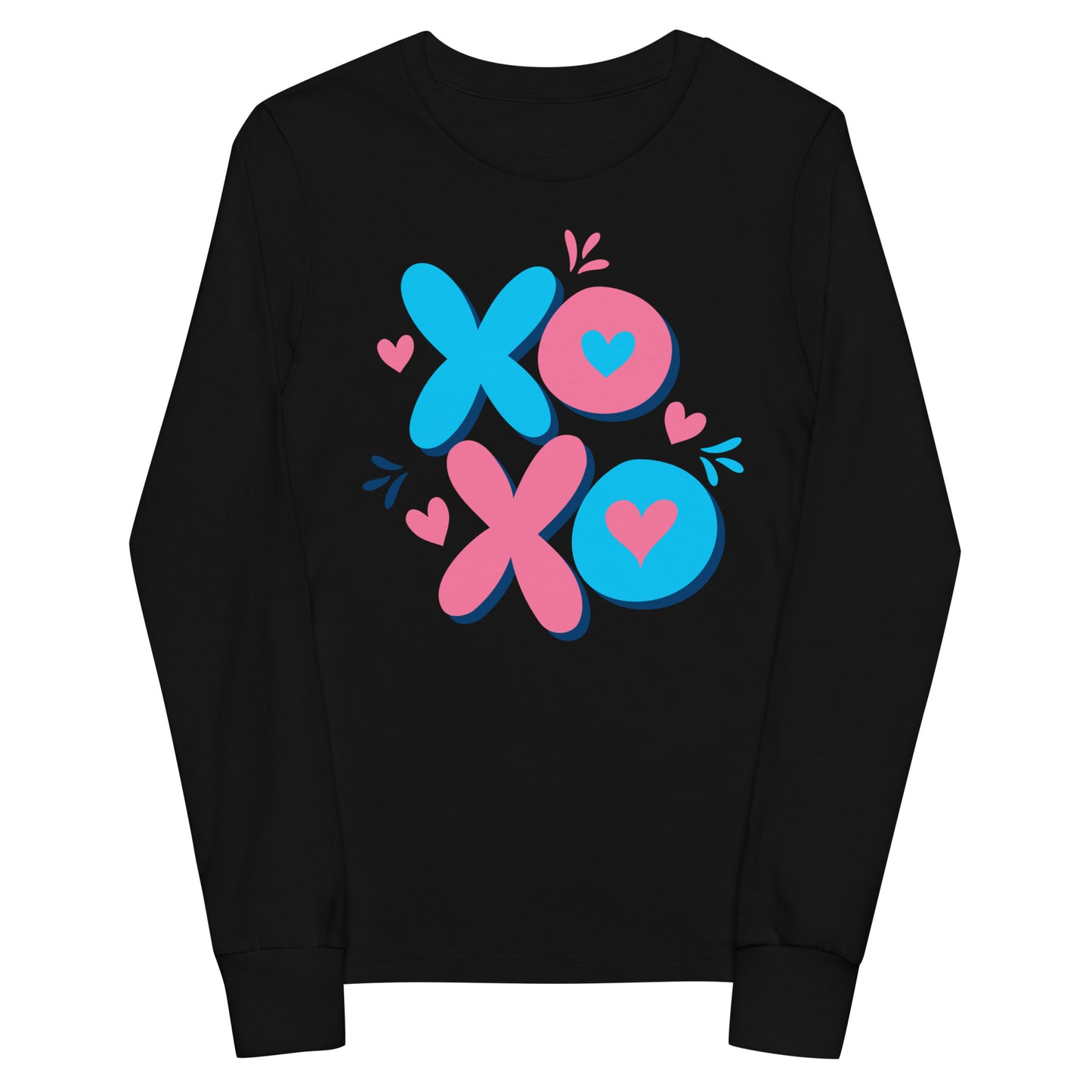 x o love | Youth Long Sleeve Tee | Bella + Canvas 3501Y