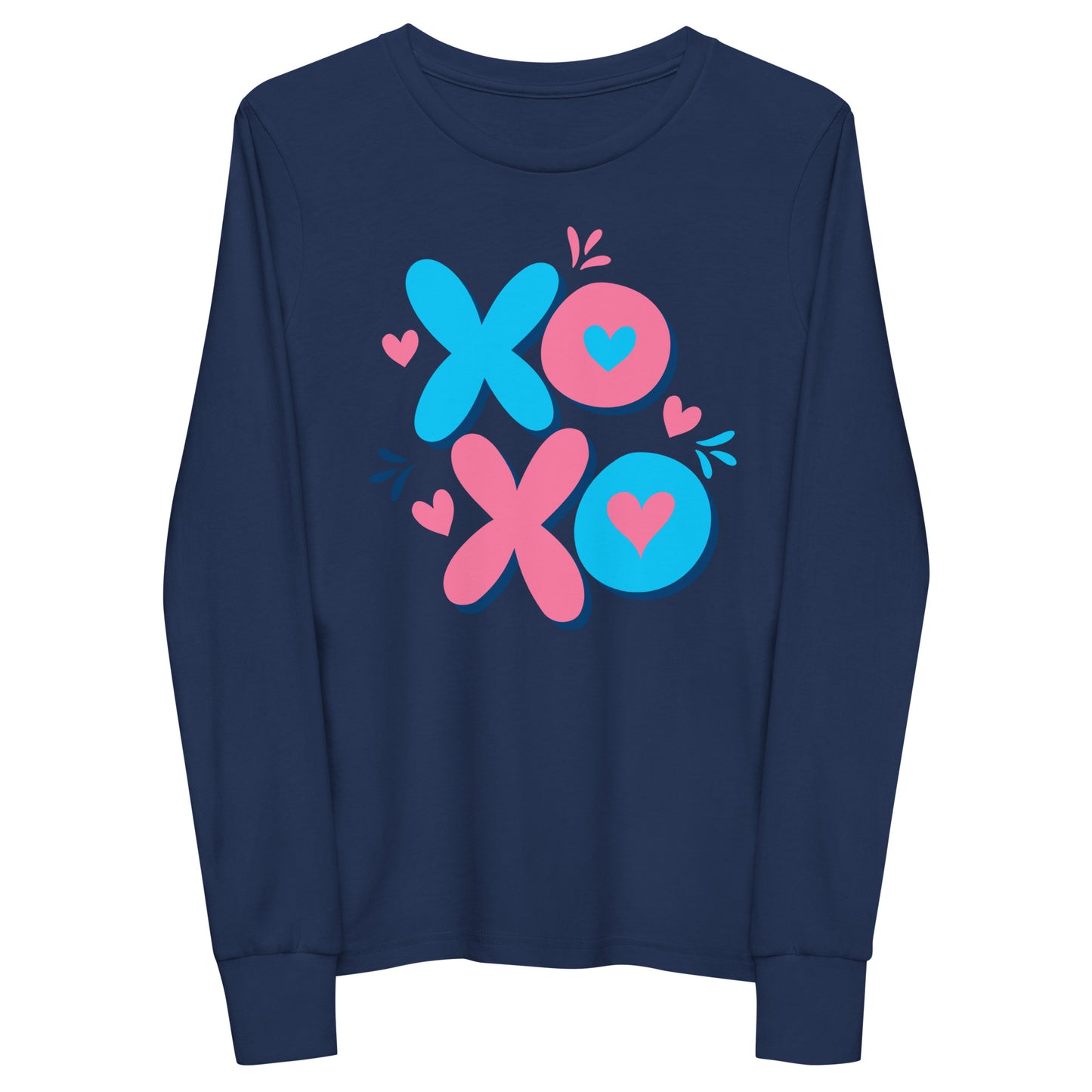 x o love | Youth Long Sleeve Tee | Bella + Canvas 3501Y