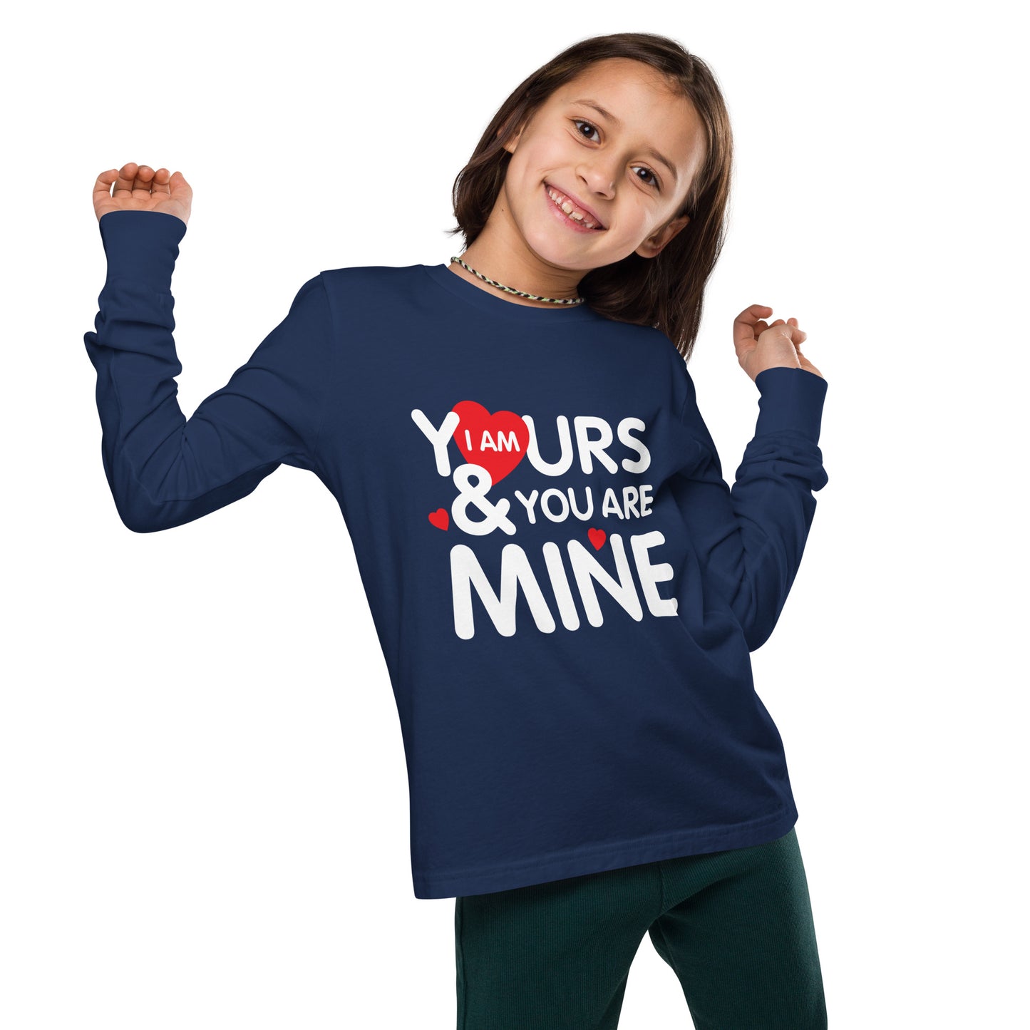 i am yours & you are mine | Youth Long Sleeve Tee | Bella + Canvas 3501Y