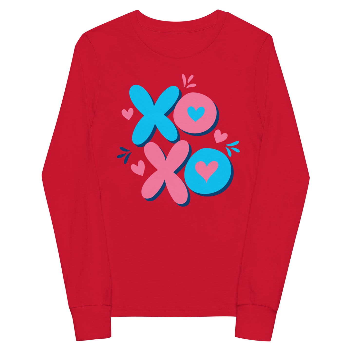 x o love | Youth Long Sleeve Tee | Bella + Canvas 3501Y