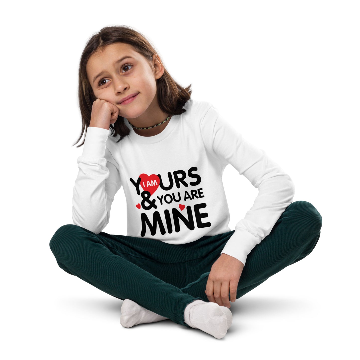 i am yours & you are mine | Youth Long Sleeve Tee | Bella + Canvas 3501Y