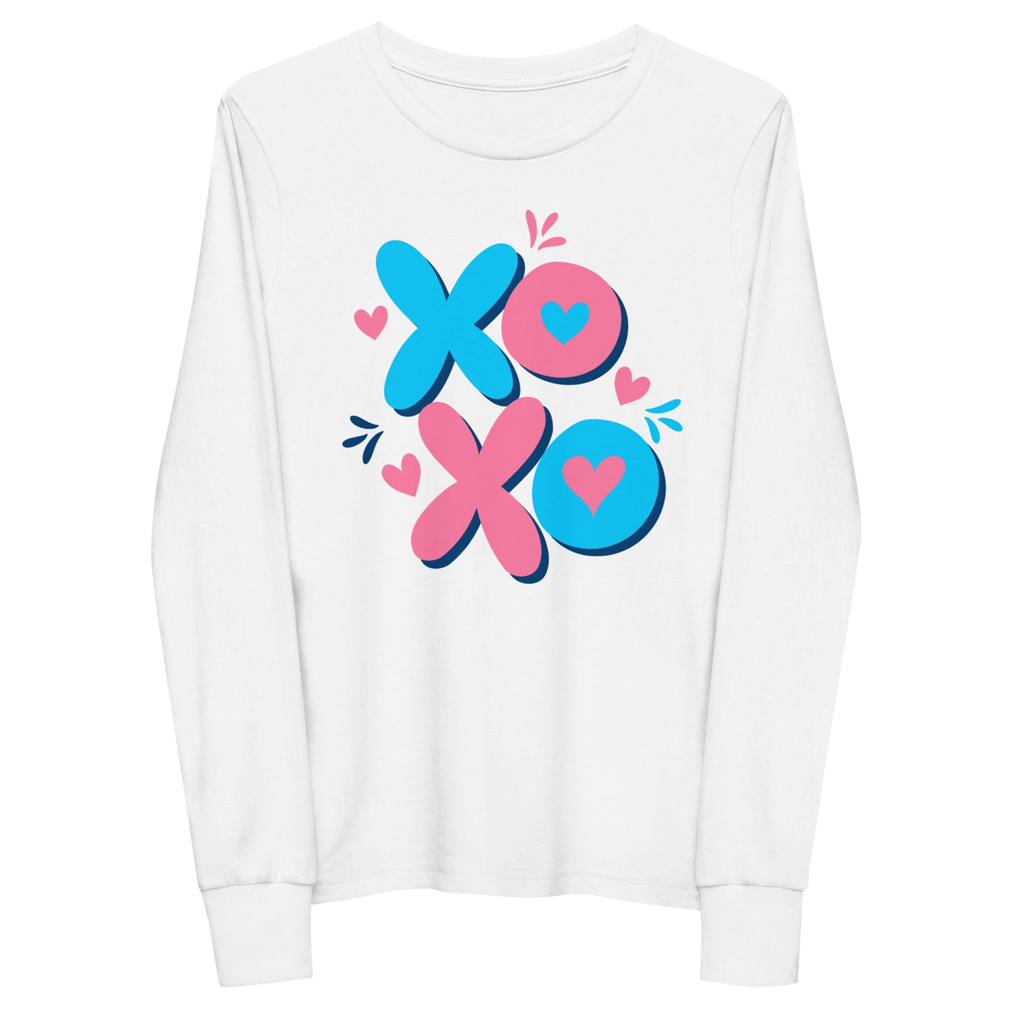 x o love | Youth Long Sleeve Tee | Bella + Canvas 3501Y