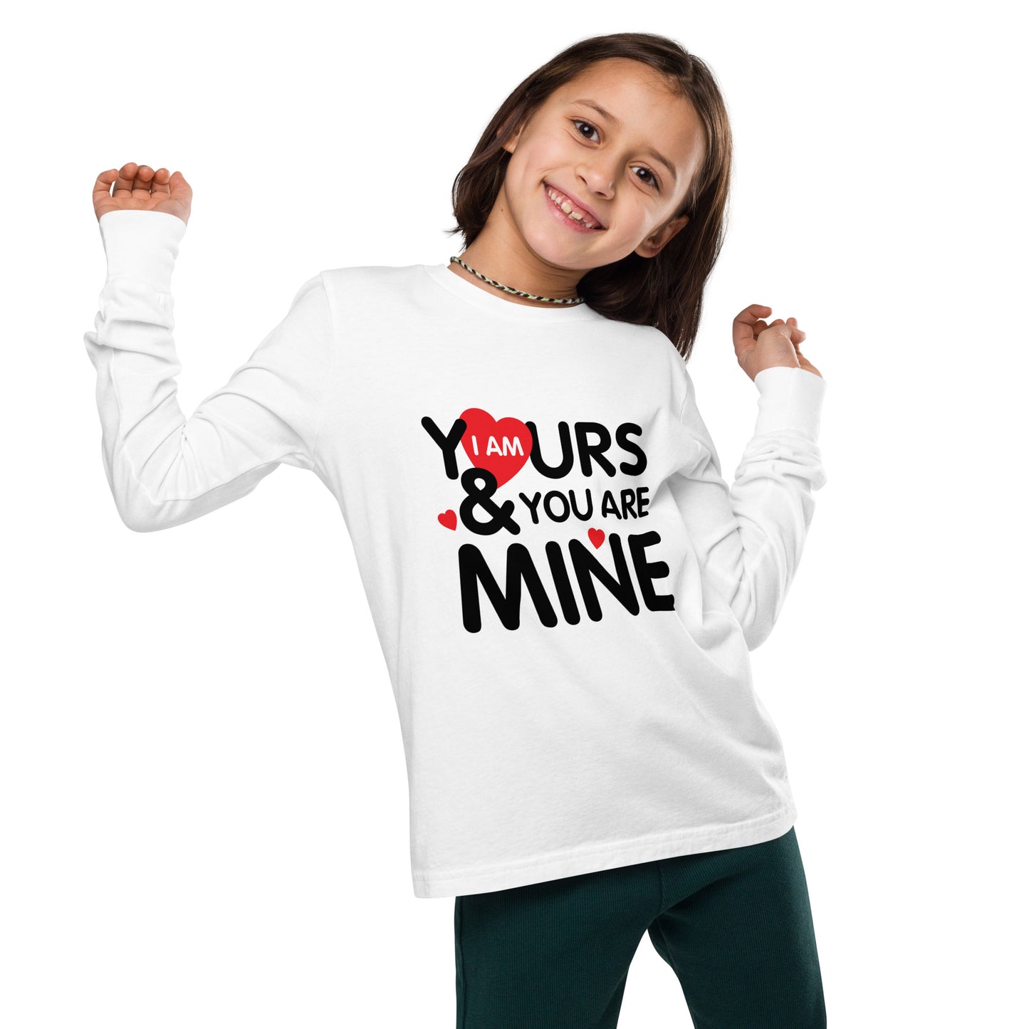 i am yours & you are mine | Youth Long Sleeve Tee | Bella + Canvas 3501Y